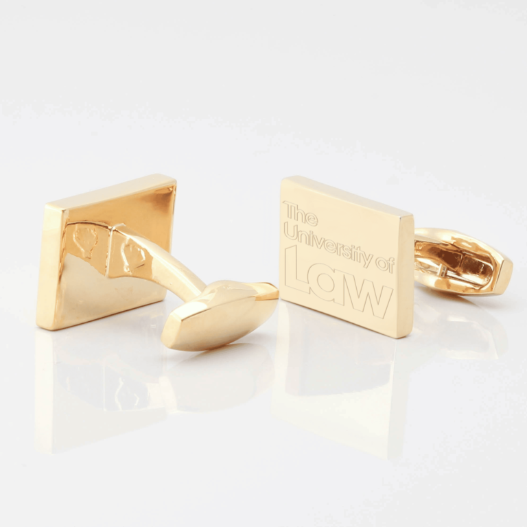 University of Law cufflinks gold 1