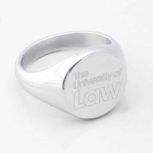 University of Law signet silver