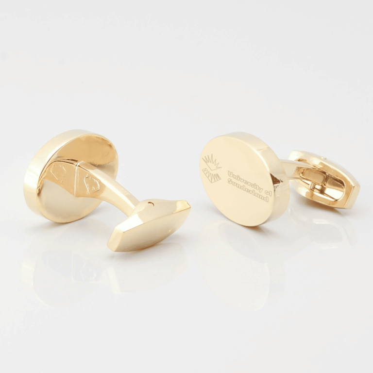 University of Sunderland cufflinks gold 1