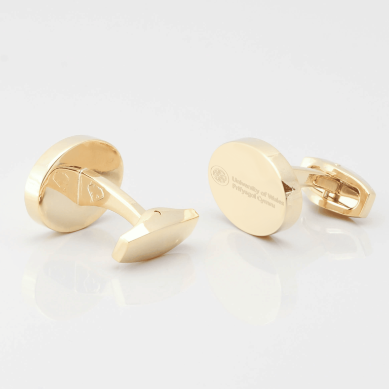 University of Wales cufflinks gold 1