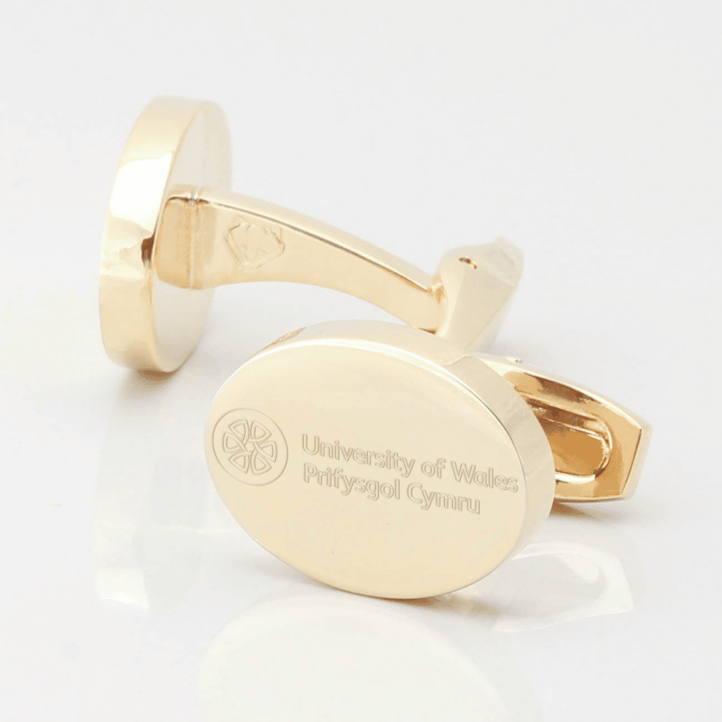 University of Wales cufflinks gold 2