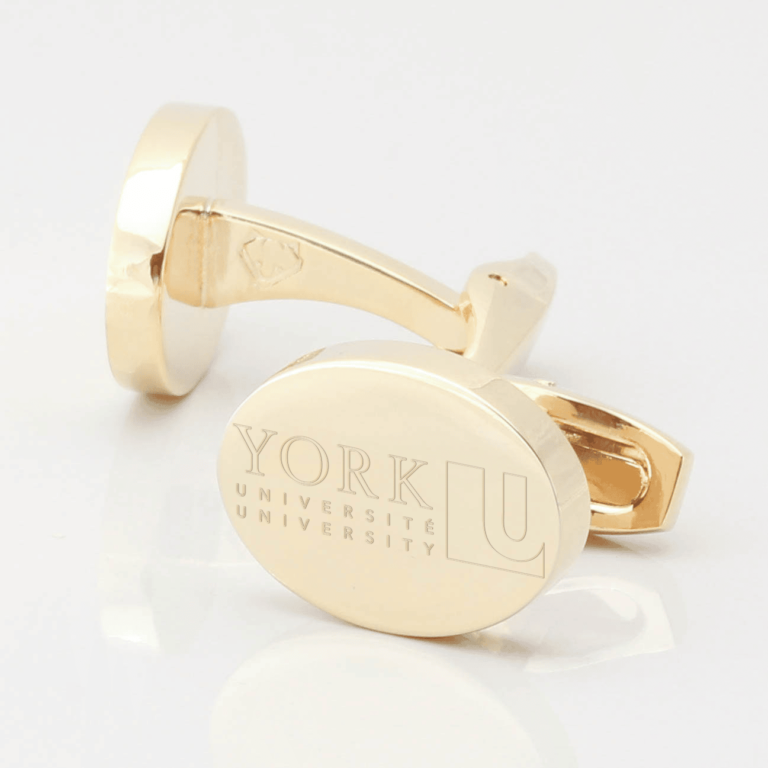 York University Cufflinks Gold 2