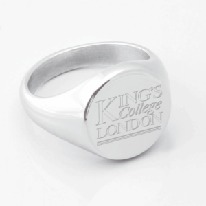 Kings College London Signet Ring Silver