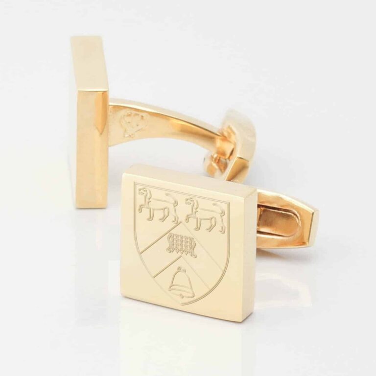 Lady Margaret College Gold Cufflinks