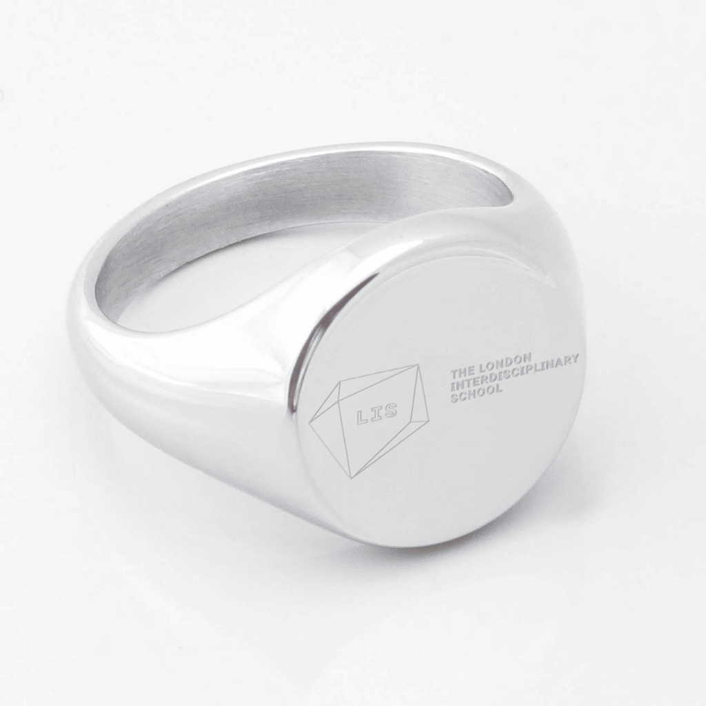 London Interdisciplinary School Silver Signet Ring
