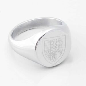 Queens College Silver Signet Ring