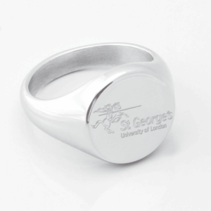 Saint Georges University Of London Silver Signet Ring