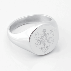 College Saint Hild And Saint Bede Silver Signet Ring