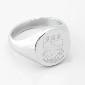John Snow College Silver Signet Ring
