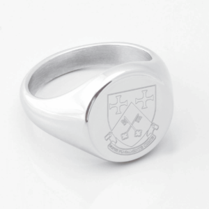 Saint Aidens College Silver Signet Ring