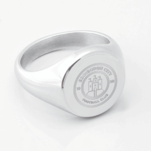 Edinburgh City Football Club Engraved Silver Signet Ring
