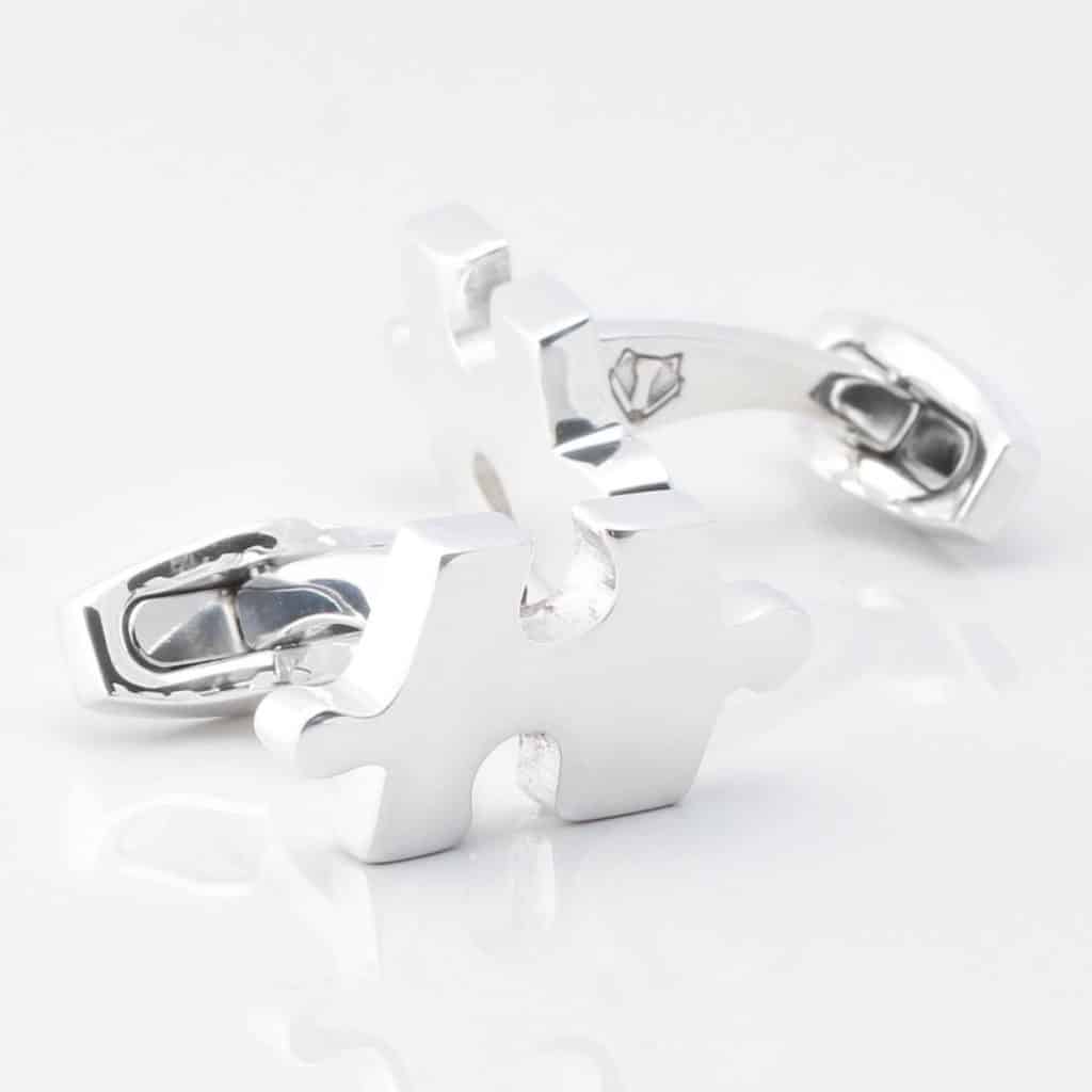 Sterling Silver Jigsaw Cufflinks 3632