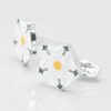Sterling Silver Yorkshire Rose Cufflinks 3681