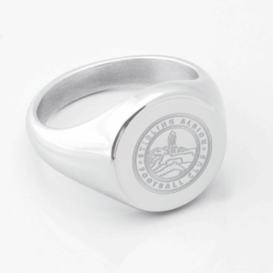 Stirling Albion Football Club Engraved Silver Signet Ring