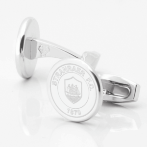 Stranraer Football Club Engraved Silver Cufflinks