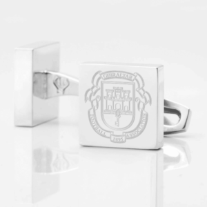 Gibralter Football Club Engraved Silver Cufflinks