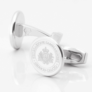 San Marino Football Club Engraved Silver Cufflinks