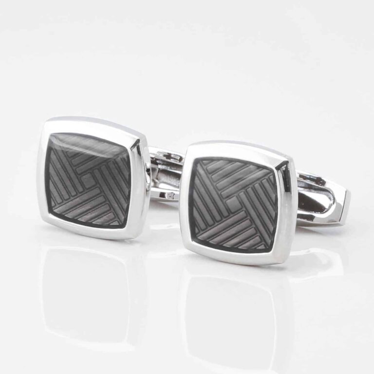 Black Enamel Cufflinks Gallery 3835