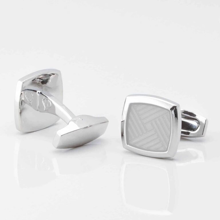 Bleached Sand Enamel Cufflinks Gallery 2 3839