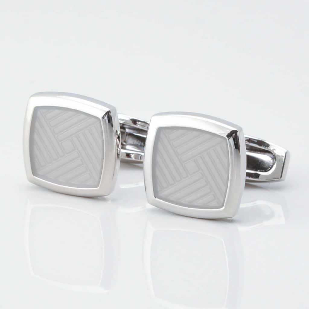 Bleached Sand Enamel Cufflinks Gallery 3838