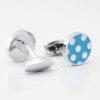 Blue With White Polka Dot Cufflinks Gallery 3745
