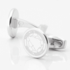 Bosnia And Herzegovina Football Engraved Silver Cufflinks