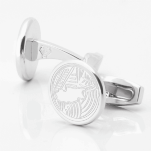 Cyprus Football engraved silver cufflinks