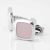 Dusty Pink Enamel Cufflinks 3788