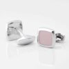 Dusty Pink Enamel Cufflinks Gallery 2 3791