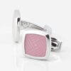 Dusty Rose Enamel Cufflinks 3813
