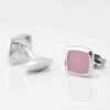 Dusty Rose Enamel Cufflinks Gallery 2 3815