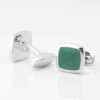 Emerald Green Enamel Cufflinks Gallery 2 3807