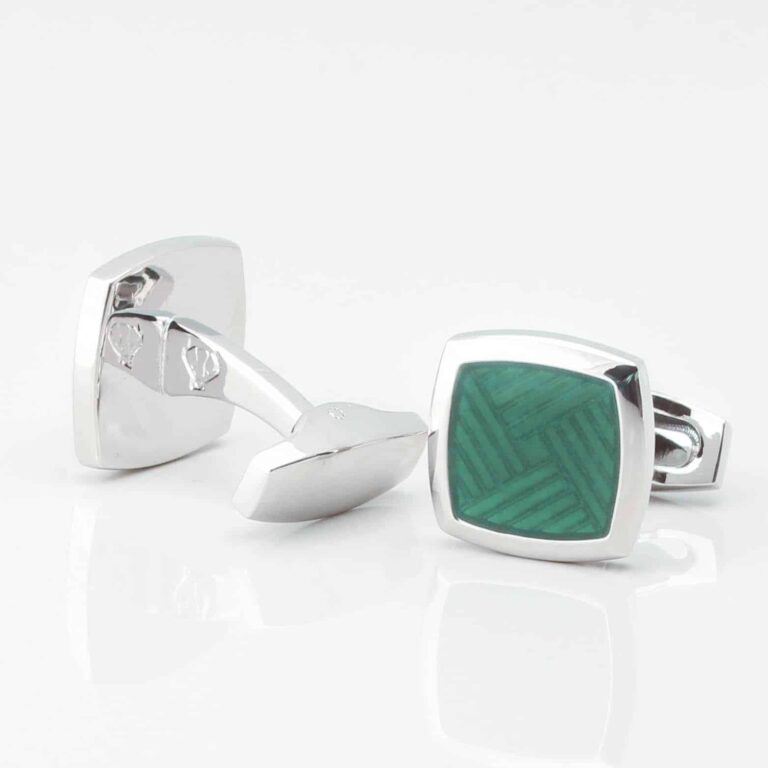 Emerald Green Enamel Cufflinks Gallery 2 3807