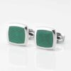 Emerald Green Enamel Cufflinks Gallery 3806