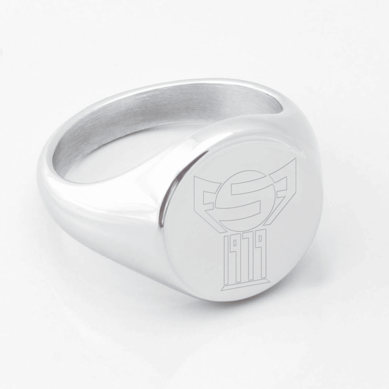 Faroe Islands Football Engraved Silver Signet Ring