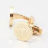 Germany Football Engraved Gold Cufflinks