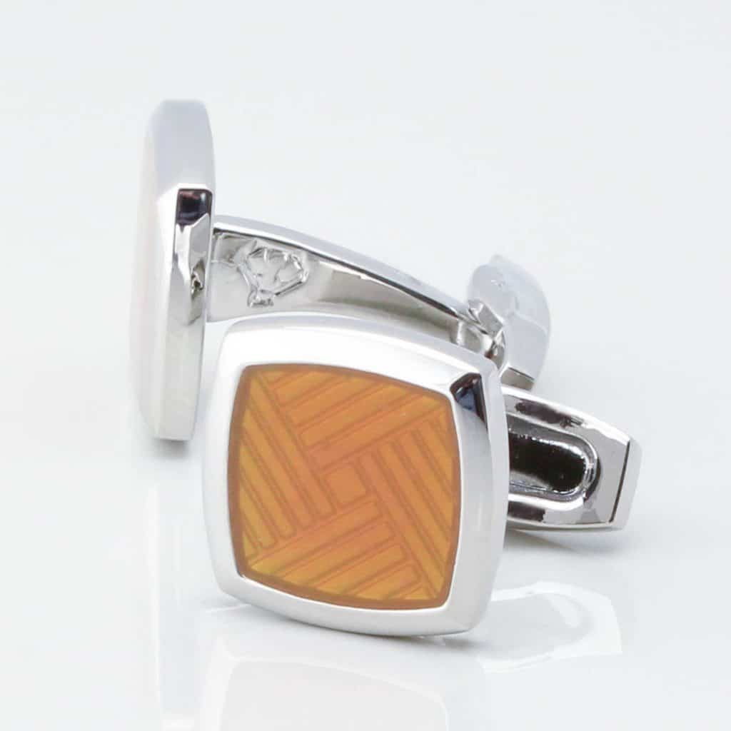 Gold Enamel Cufflinks 3876