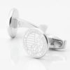 Hungary Football engraved silver cufflinks