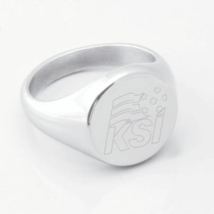 Iceland Football Engraved Silver Signet Ring