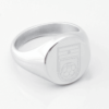 Iran Football Engraved Silver Signet Ring