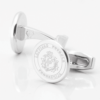 Latvia Football Engraved Silver Cufflinks