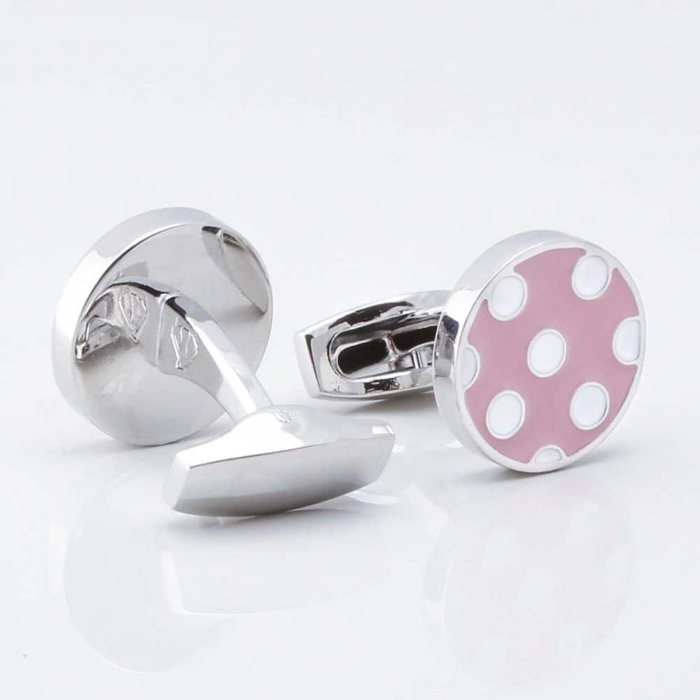 Lilac With White Polka Dot Cufflinks Gallery 3770