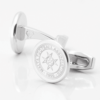 Malta Football Engraved Silver Cufflinks