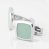 Mint Green Enamel Cufflinks 3822