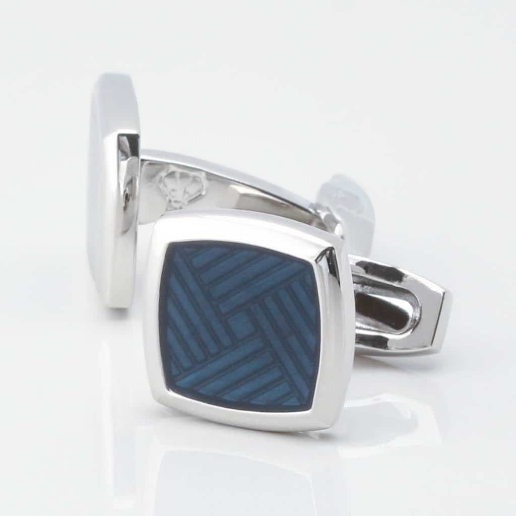 Navy Blue Enamel Cufflinks 3840