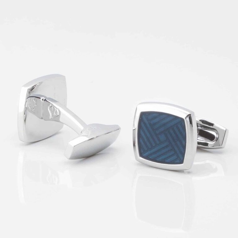 Navy Blue Enamel Cufflinks Gallery 2 3842