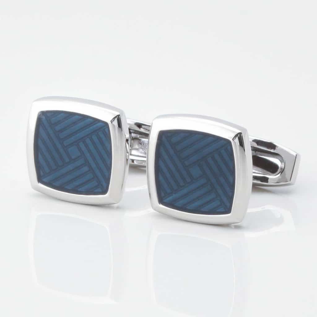 Navy Blue Enamel Cufflinks Gallery 3841
