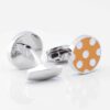Orange With White Polka Dot Cufflinks Gallery 3749