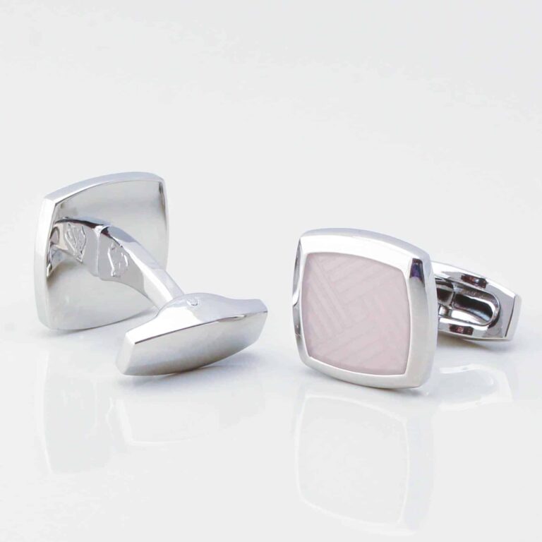 Pastel Rose Tan Enamel Cufflinks Gallery 2 3883