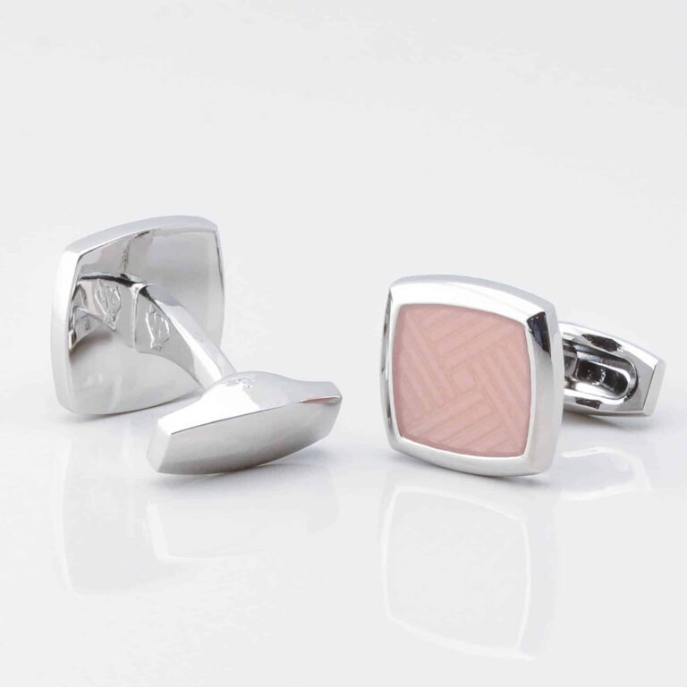 Peach Enamel Cufflinks Gallery 2 3875